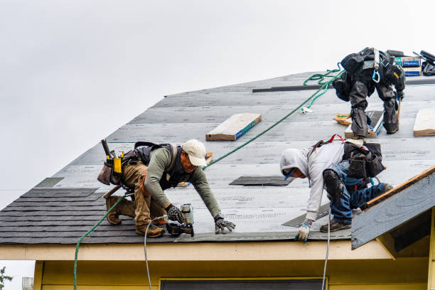 Professional Gutter Installation technician working in Hannibal, MO